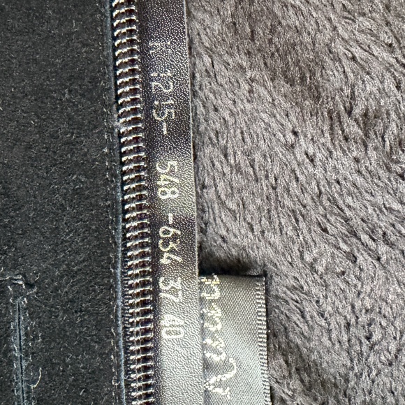 Black Heeled Suade Leather Boots Size 6.5 / 37 - Picture 6 of 6